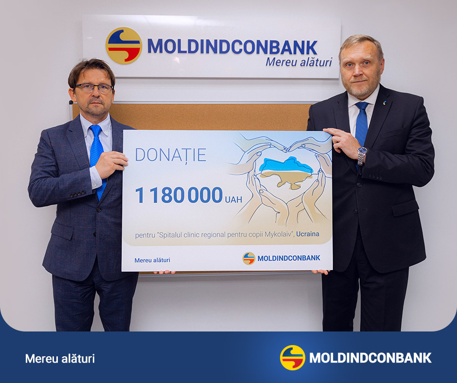 Donation for Children’s Clinical Hospital from Mykolaiv, Ukraine – Moldindconbank