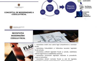 Presentation of the concept of modernization of the Moldovan Tax Code